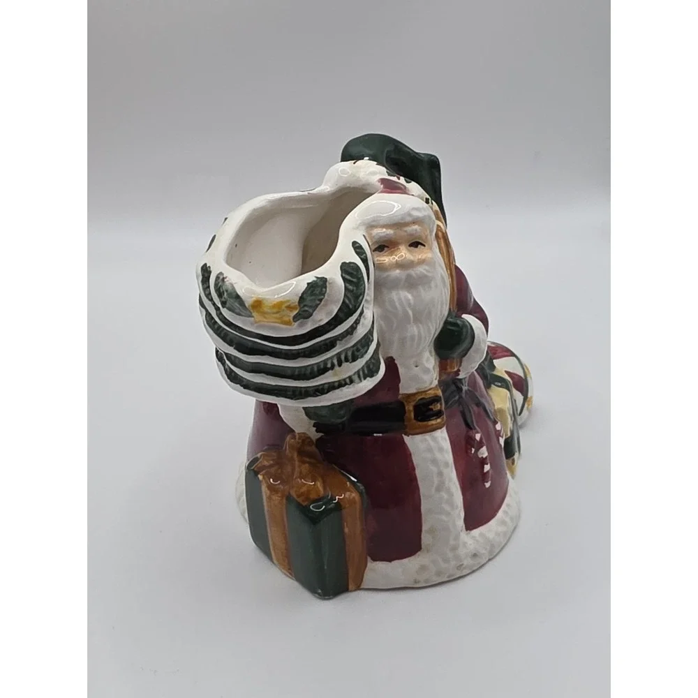 Hometrends Ceramic Santa Sugar and Creamer set Christmas Decorations